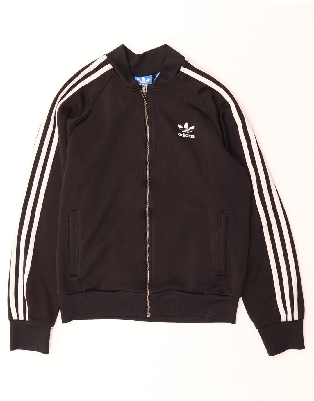 Γυναικεία αθλητική φόρμα ADIDAS Top Jacket UK 14 Medium Black Cotton