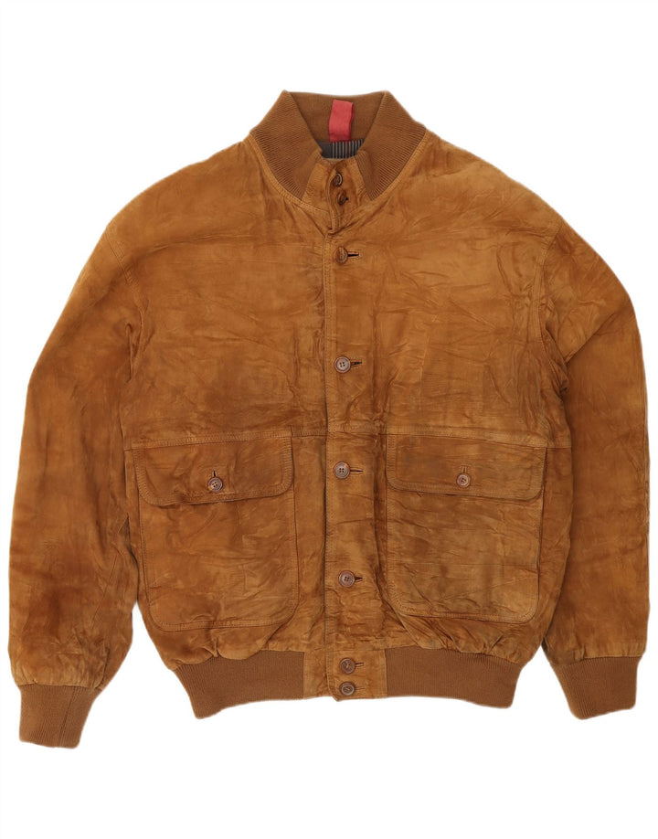 Mens Suede Bomber Jacket IT 52 XL