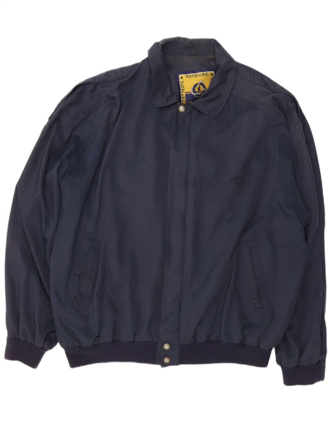 Ανδρικό μπουφάν NAVIGARE Bomber UK 46 3XL Navy Blue Viscose