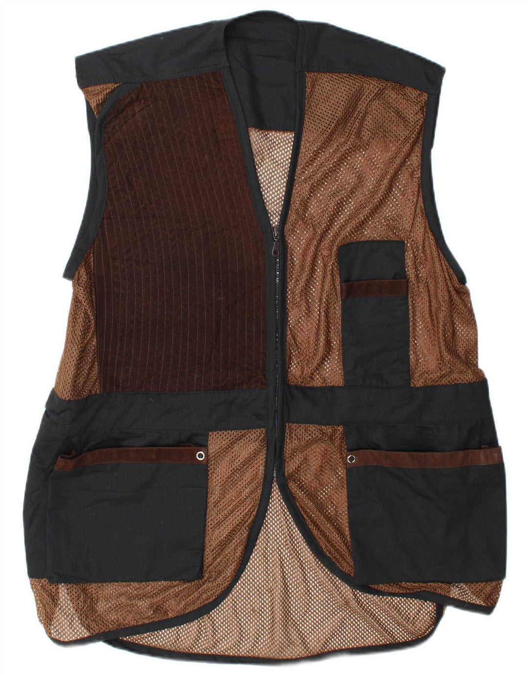 Vintage Mens Utility Gilet Μεγάλο πολύχρωμο συνονθύλευμα