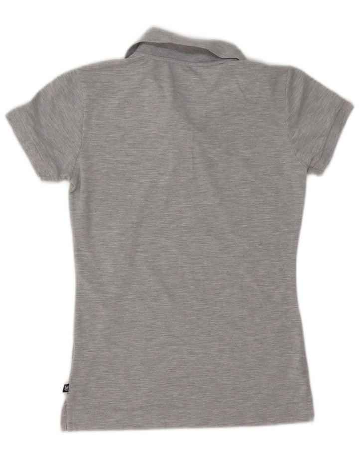 Lee Γυναικείο Πόλο Μπλουζάκι UK 12 Βαμβακερό μεσαίο γκρι