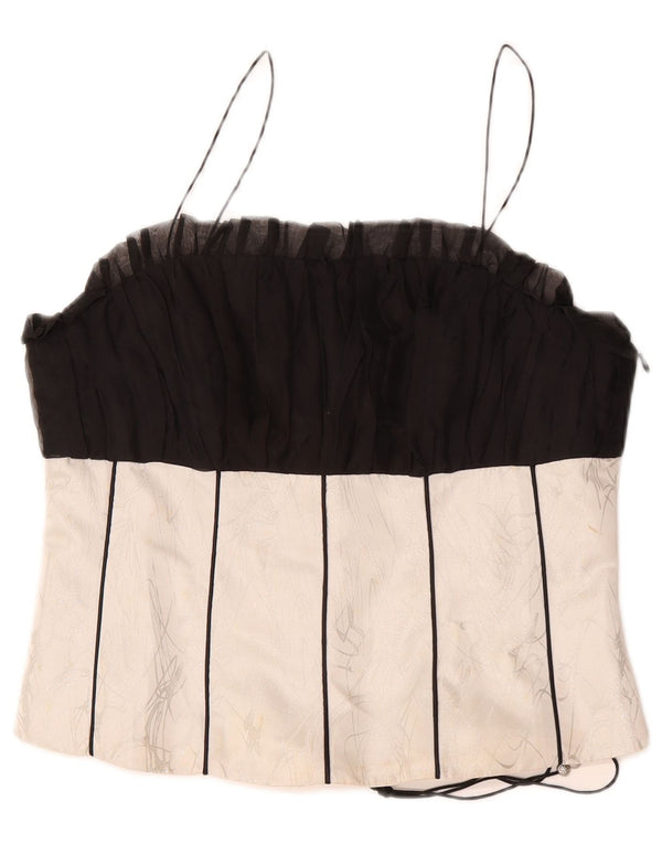 Vintage Γυναικείο Κορσέ Κορσέ IT 48 XL Μαύρο Colourblock Πολυεστέρας