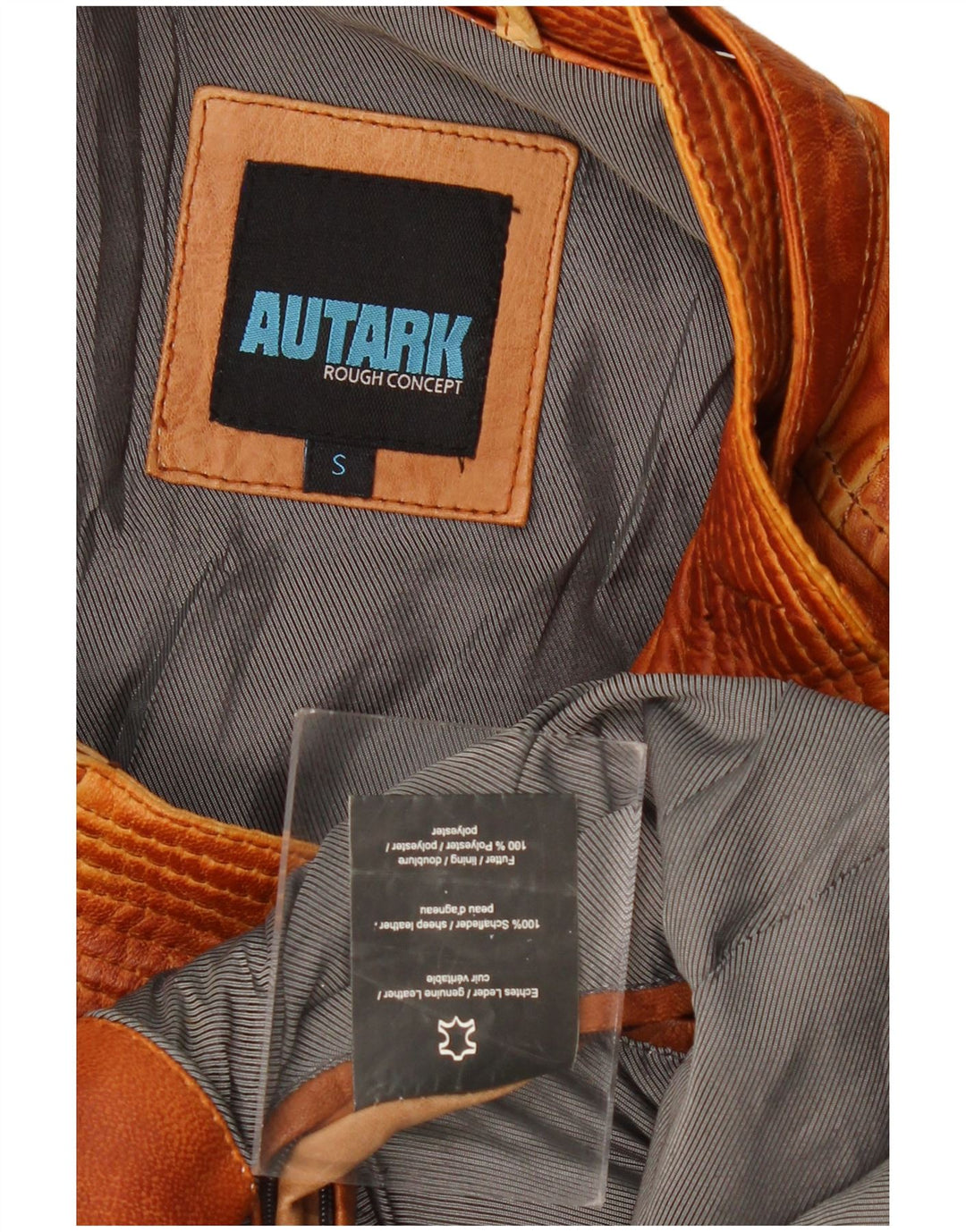 Ανδρικό δερμάτινο μπουφάν AUTARK UK 36 Small Brown Δερμάτινο