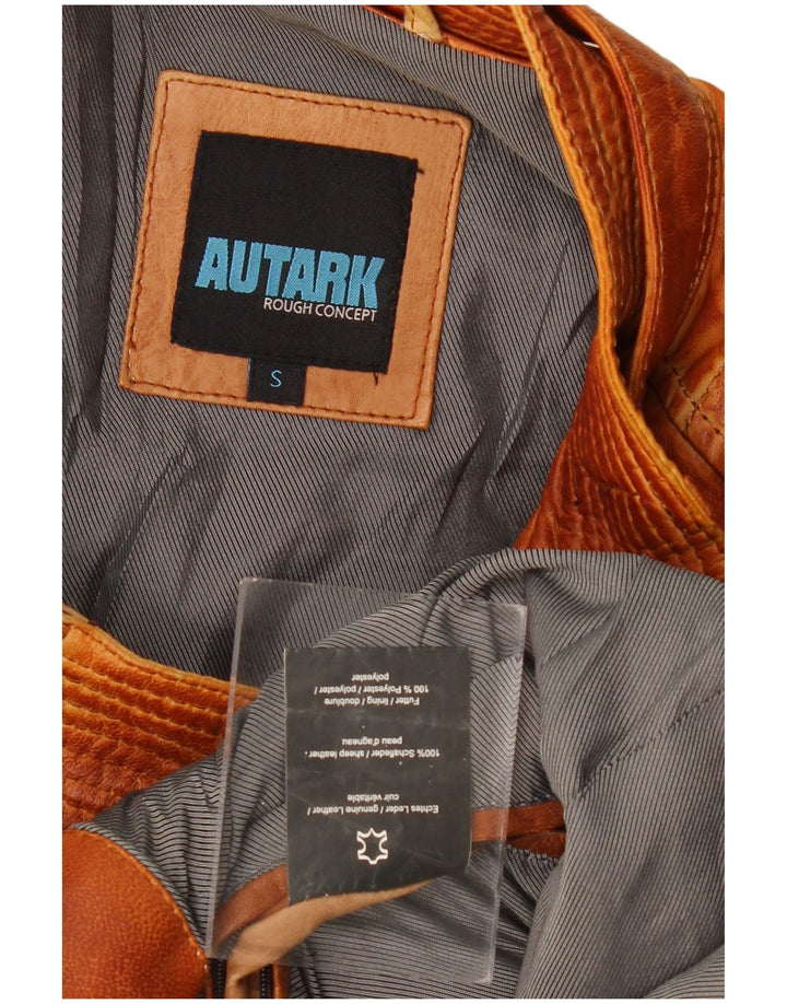 Ανδρικό δερμάτινο μπουφάν AUTARK UK 36 Small Brown Δερμάτινο