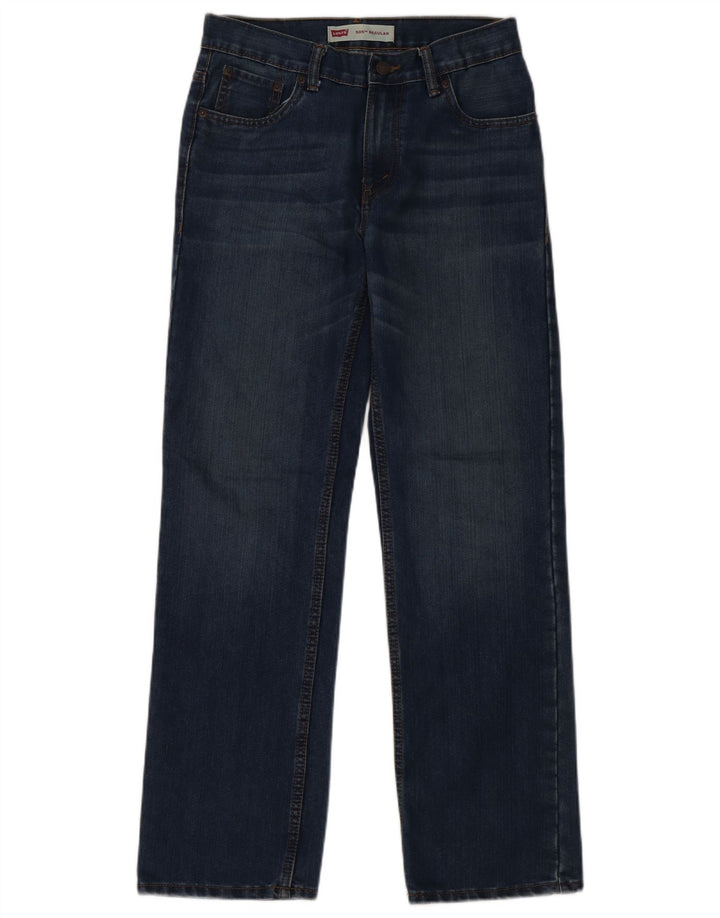 LEVI'S Boys 505 Regular Straight Jeans 15-16 ετών W28 L28 Μπλε βαμβακερό