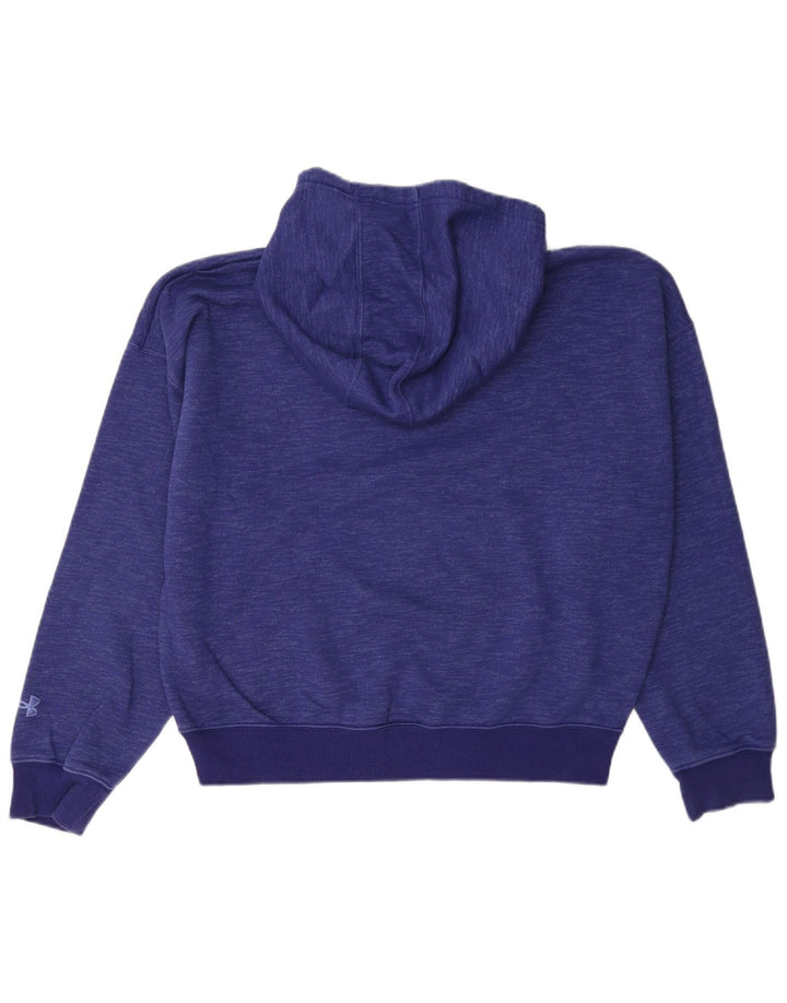 Under Armour Womens Graphic Oversized Hoodie Jumper UK 14 Medium Navy Blue
