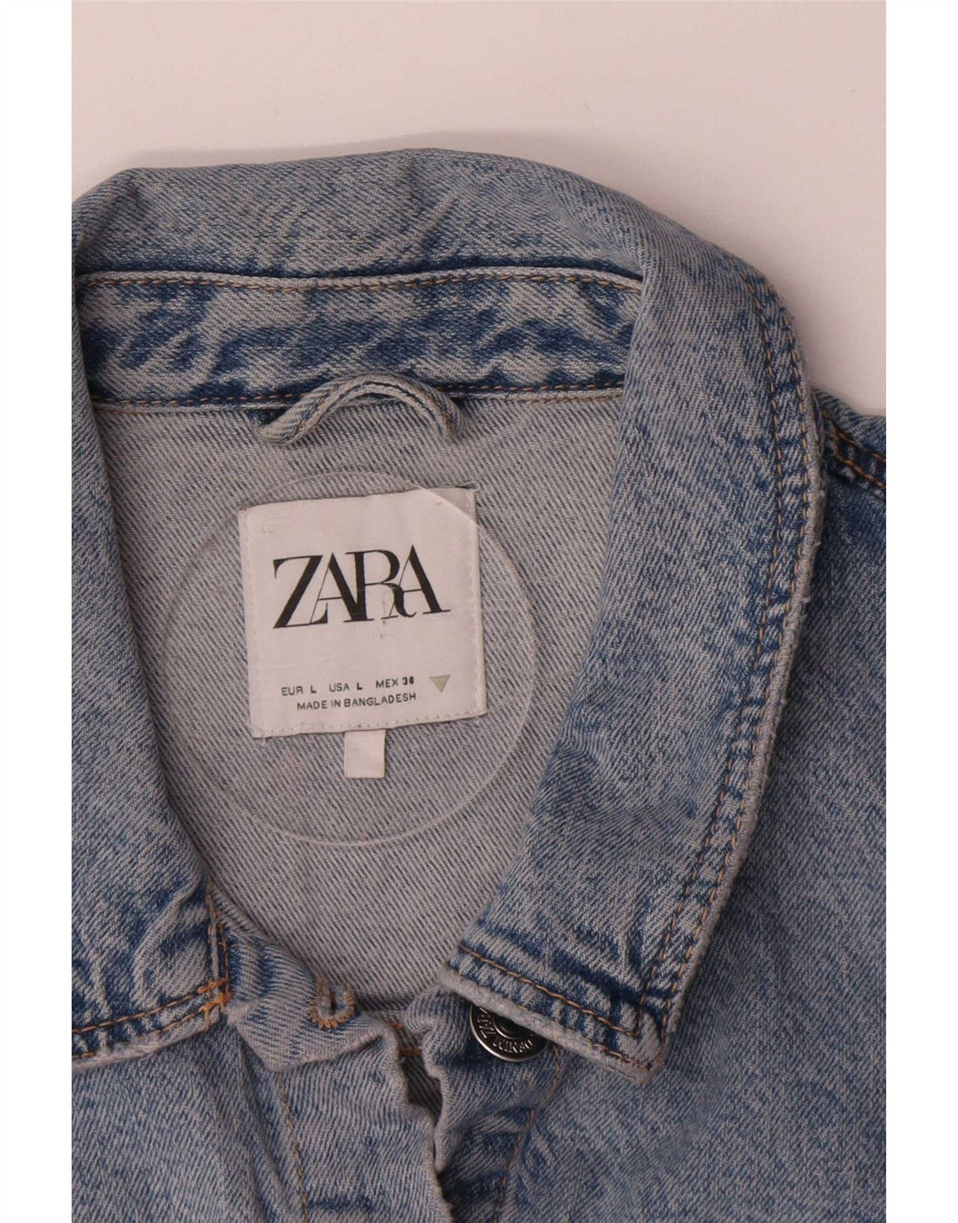 Zara Γυναικείο Τζιν Μπουφάν UK 14 Large Blue