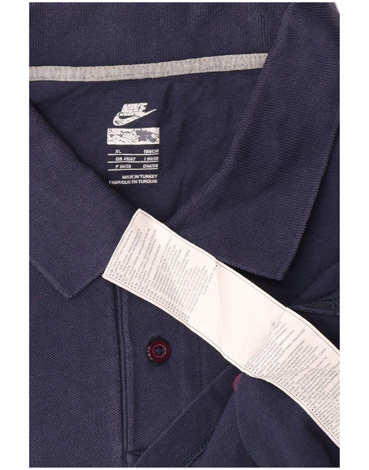 Ανδρικό μπλουζάκι πόλο Nike XL Navy Blue Cotton