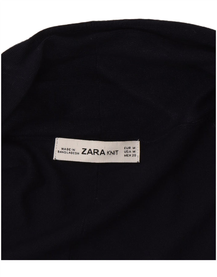 Zara Γυναικεία ανοιχτή ζακέτα UK 12 Medium Navy Blue