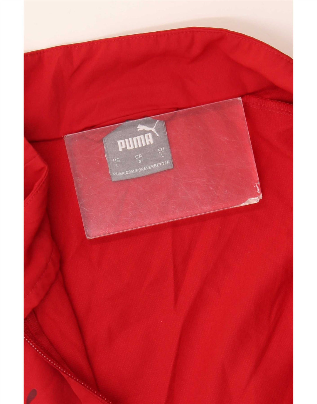 Ανδρική φόρμα φόρμας Puma γραφικό Top Jacket μεγάλο κόκκινο πολυεστέρα