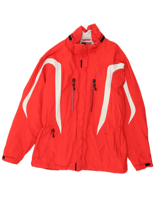 Fila Ανδρικό μπουφάν σκι IT 56 XL Red Colourblock Polyamide