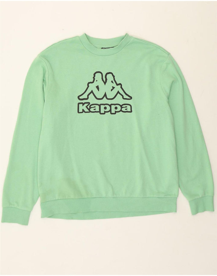 Ανδρικό γραφικό φούτερ Kappa Jumper 2XL Πράσινο Βαμβακερό