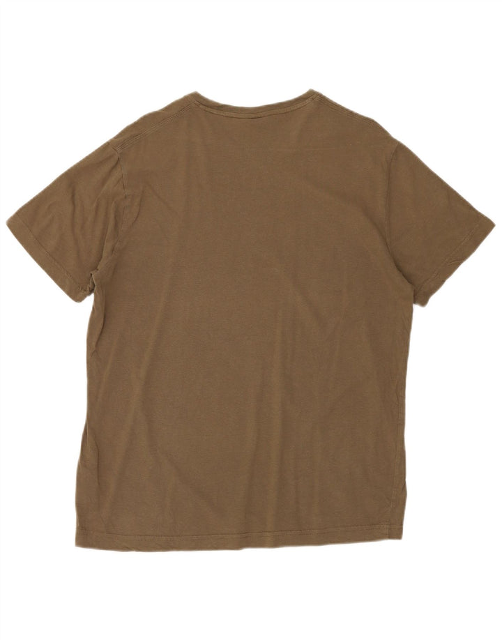 GOOD YEAR Ανδρικό γραφικό T-Shirt Top Medium Khaki Cotton