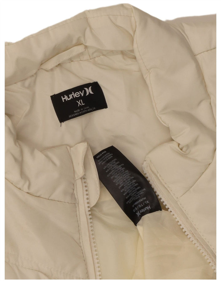 Hurley Γυναικεία επένδυση Gilet UK 18 XL Off White Polyester