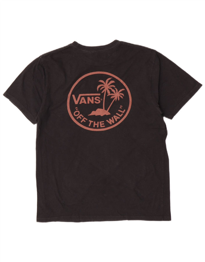 Ανδρικό γραφικό T-Shirt Vans Top Μεσαίο μαύρο βαμβακερό