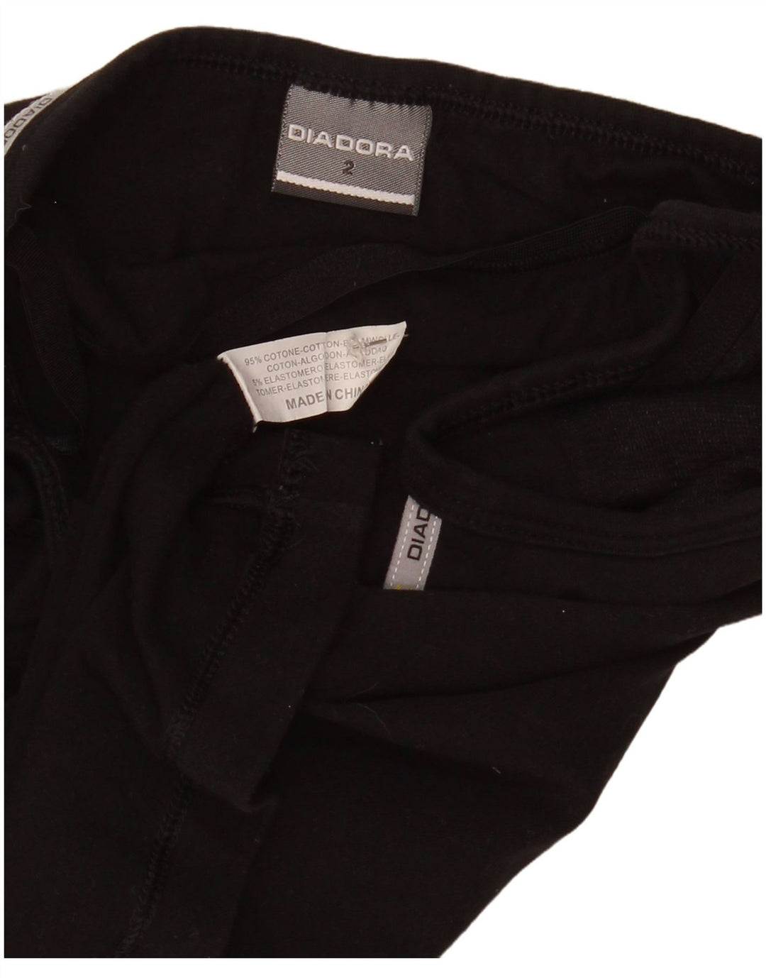 Diadora Womens Cami Top US 2 XS Μαύρο βαμβακερό