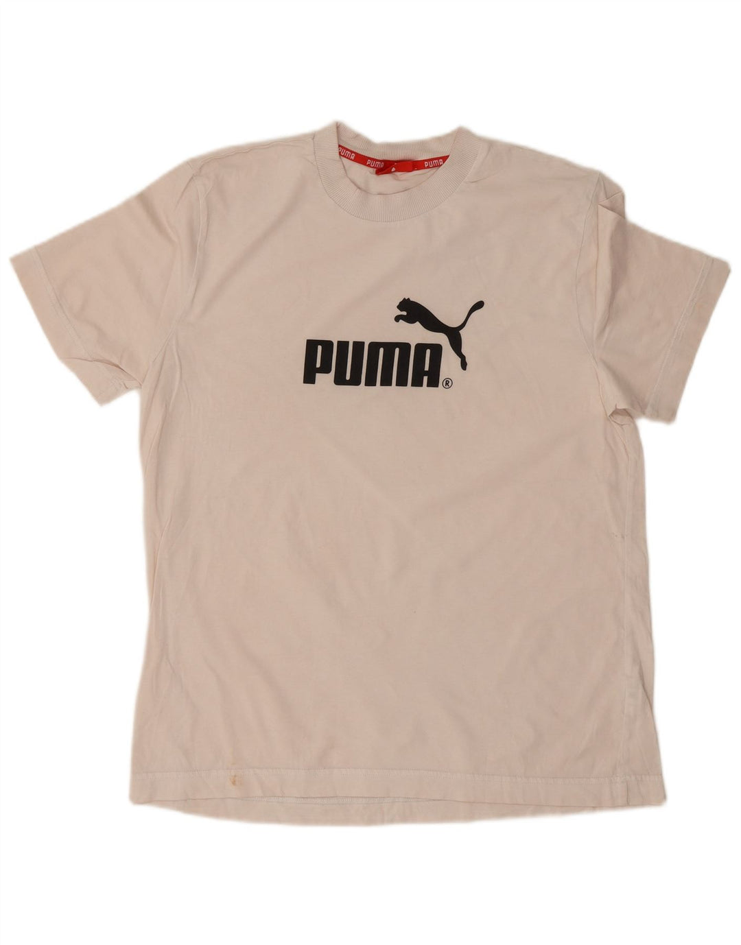 Ανδρικό γραφικό μπλουζάκι Puma, μεγάλο λευκό βαμβακερό