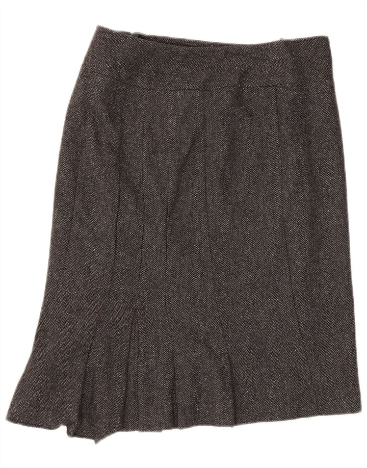 Benetton Γυναικεία ασύμμετρη φούστα IT 40 Small W30 Grey Riringbone
