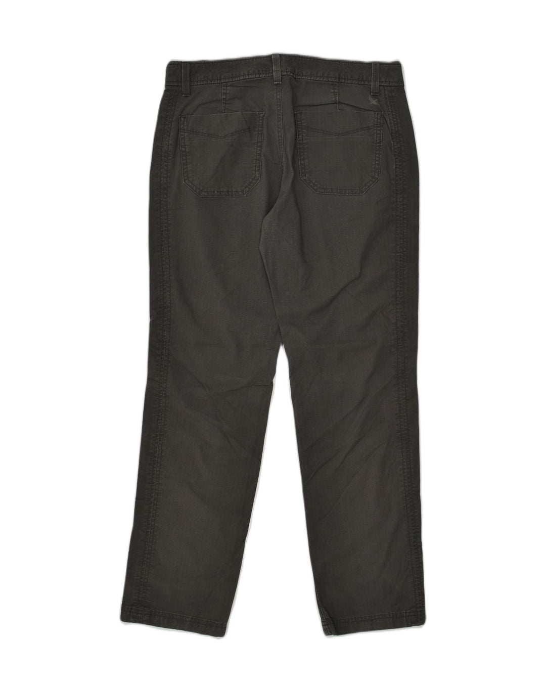 EDDIE BAUER Womens Slightly Curvy Straight Chino Trousers US 4 Small W30 L29 Grey | Vintage Eddie Bauer | Thrift | Second-Hand Eddie Bauer | Used Clothing | Messina Hembry 