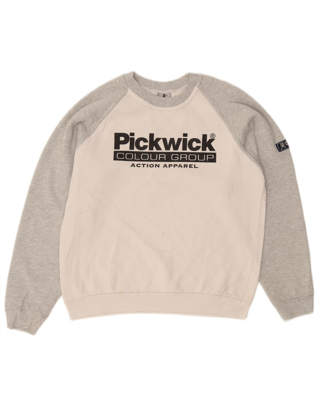 Γυναικείο γραφικό φούτερ PICKWICK Jumper UK 14 Medium White Colourblock