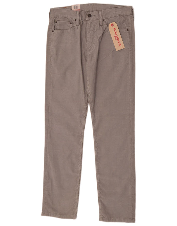 Levi's Mens 511 Slim Corduroy Παντελόνι W32 L32 Γκρι βαμβακερό