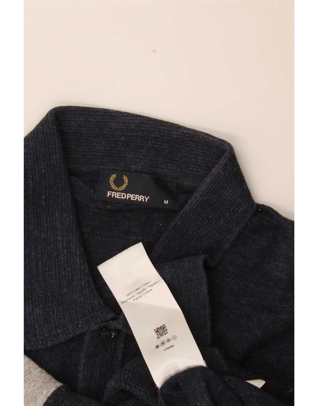 Fred Perry Ανδρικό πουκάμισο πόλο, μεσαίο μπλε ναυτικό, βαμβακερό