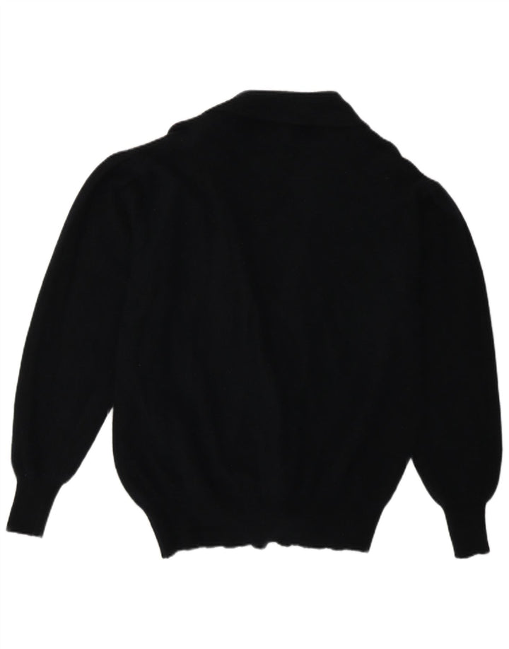 Vintage Γυναικεία Ζακέτα UK 16 Large Navy Blue