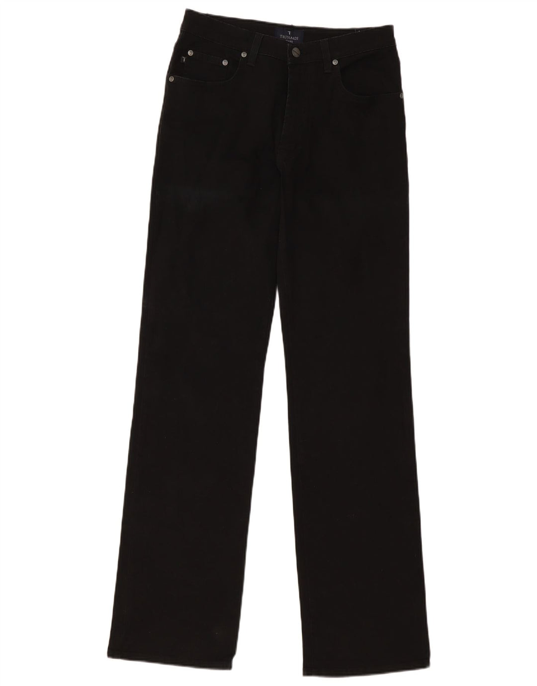 Γυναικείο τζιν Trussardi ίσιο W30 L34 μαύρο βαμβακερό