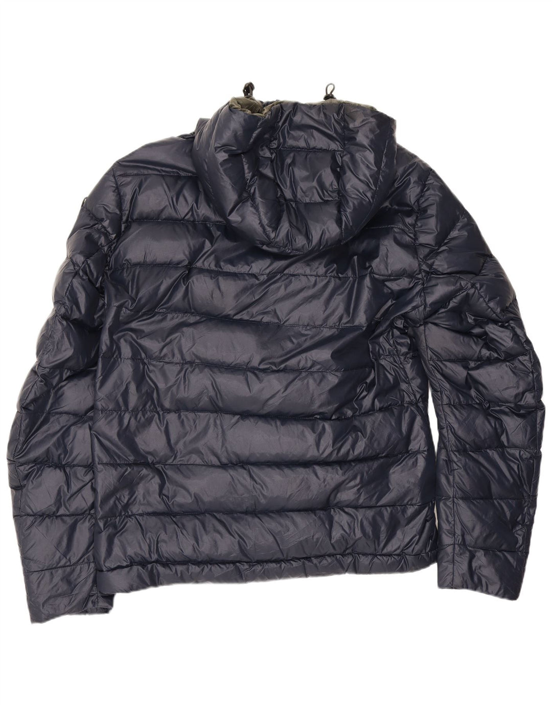 Blauer Ανδρικό μπουφάν με κουκούλα UK 40 Large Navy Blue Polyamide