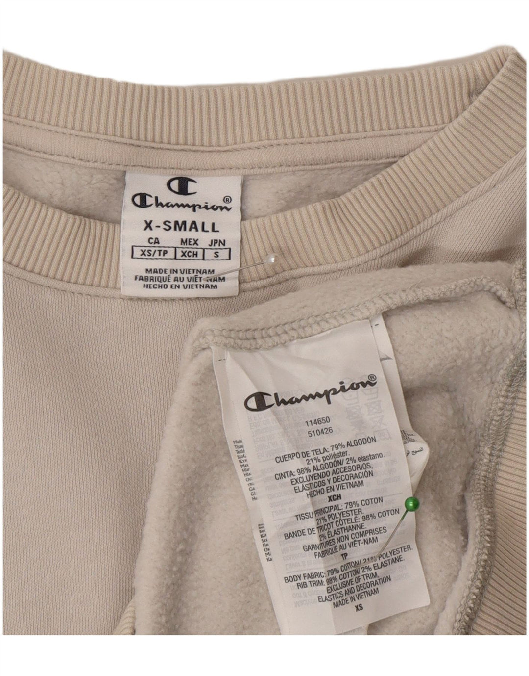Ανδρικό φούτερ Champion Jumper XS Γκρι βαμβακερό