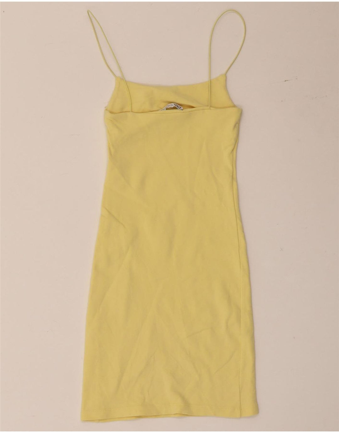 Zara Γυναικείο Slip Dress UK 8 Small Yellow