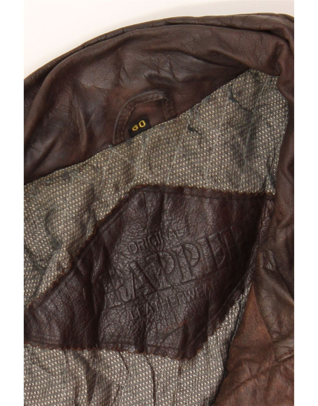 Trapper Ανδρικό Δερμάτινο Μπουφάν UK 42 XL Καφέ Δερμάτινο