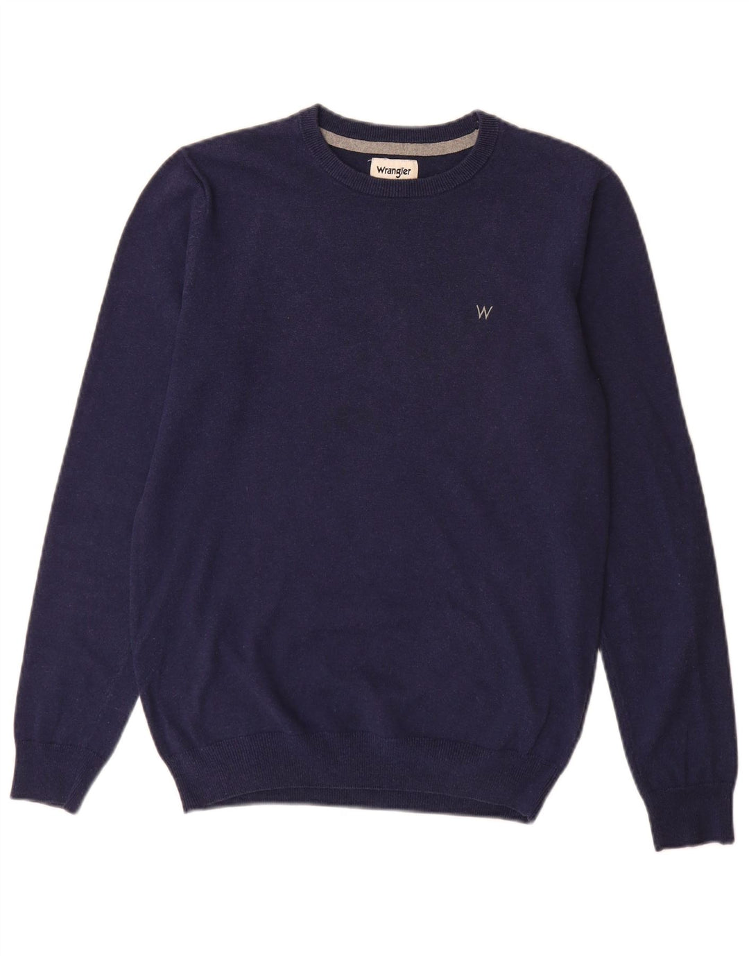 Ανδρικό πουλόβερ Wrangler Boat Neck Jumper Medium Navy Blue βαμβακερό