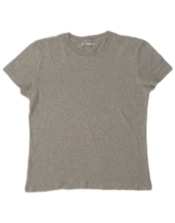 Zara Ανδρικό T-Shirt Top Small Grey