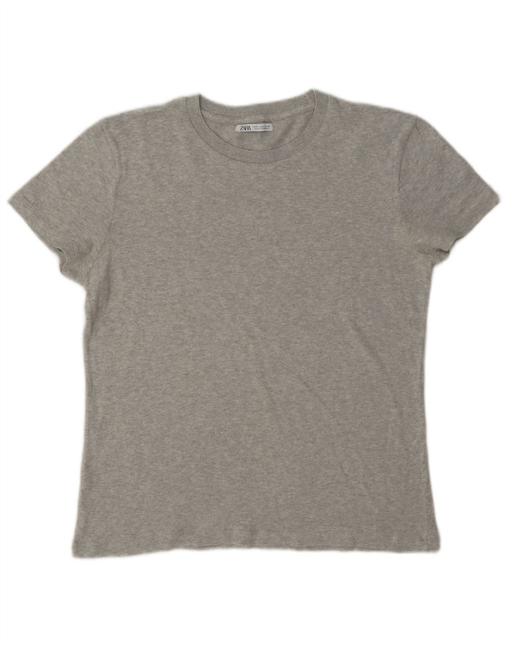 Zara Ανδρικό T-Shirt Top Small Grey