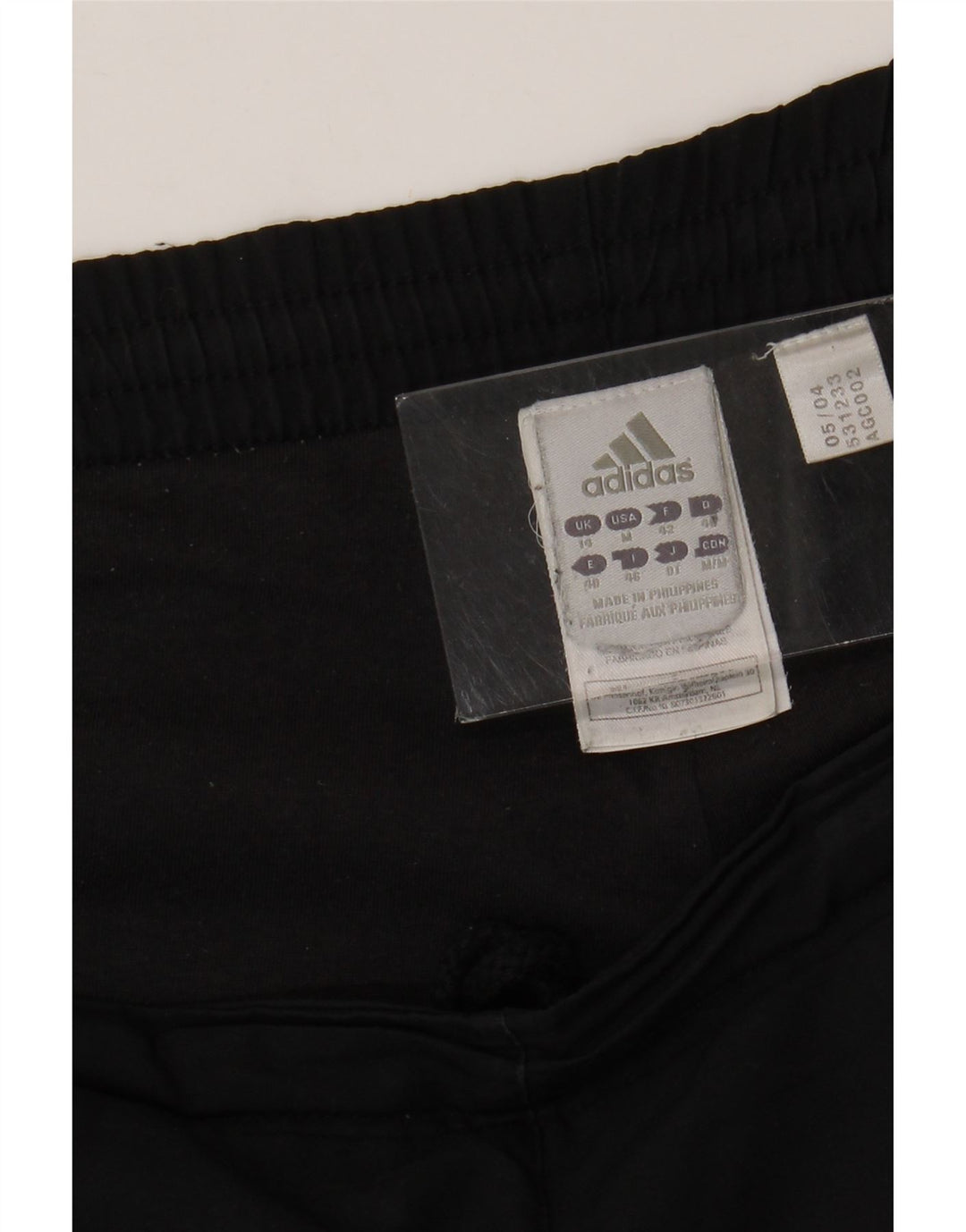 Γυναικεία αθλητική φόρμα Adidas Παντελόνι UK 14 Μεσαίο Μαύρο Πολυεστέρα