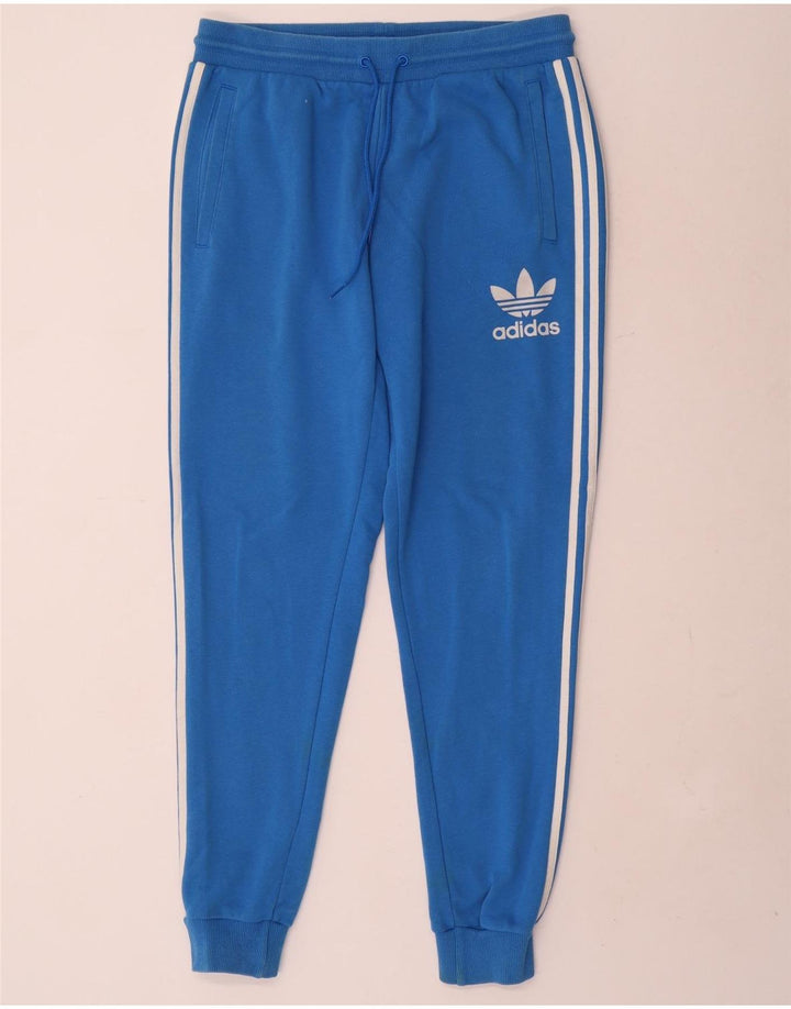 Ανδρική φόρμα Adidas Παντελόνι Joggers Μεγάλο Μπλε Βαμβακερό