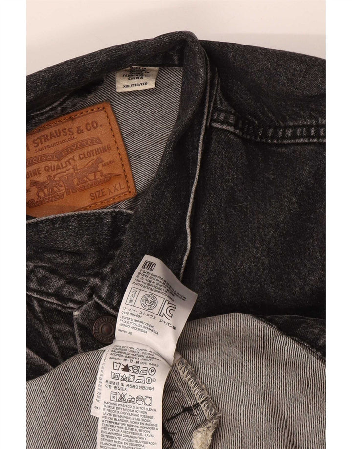 Ανδρικό τζιν μπουφάν Levi's UK 44 2XL Μαύρο βαμβακερό