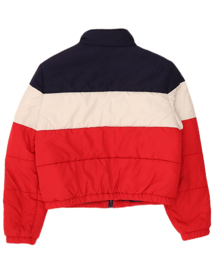 Γυναικείο μπουφάν Fila Crop padded UK 16 Μεγάλο πολύχρωμο μπλοκ χρώματος