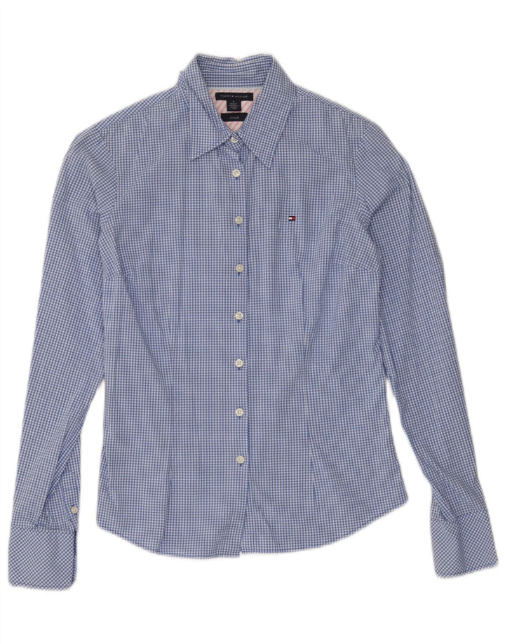 Tommy Hilfiger Γυναικείο πουκάμισο US 4 Small Blue Gingham Cotton