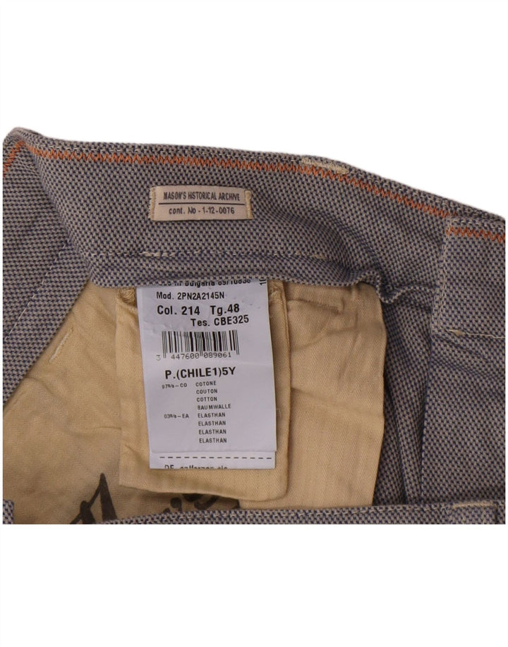 Mason's Ανδρικό ίσιο παντελόνι Cargo IT 48 Medium W34 L28 Μπλε βαμβακερό