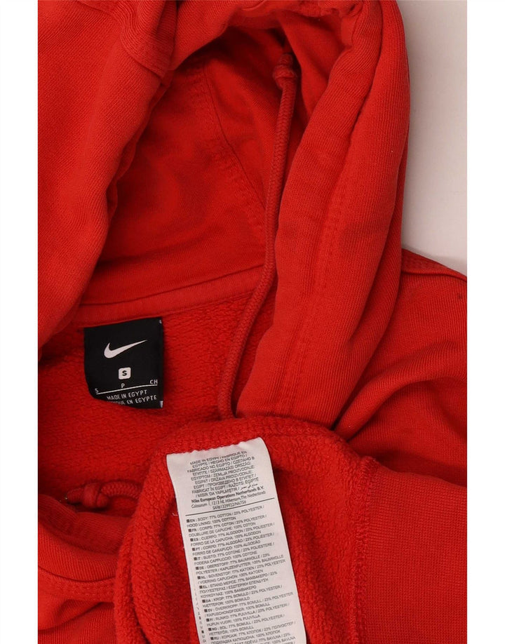 Ανδρικό μπλουζάκι με κουκούλα Nike, μικρό κόκκινο βαμβακερό