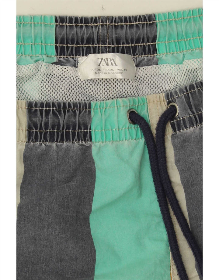 Zara Ανδρικό Σορτς Μαγιό XL Πολύχρωμο ριγέ