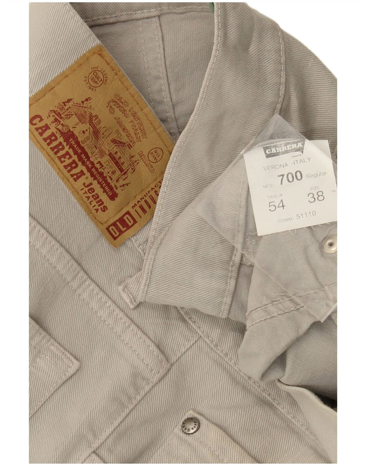 CARRERA Womens 700 Regular Straight Jeans W38 L34 Grey Cotton