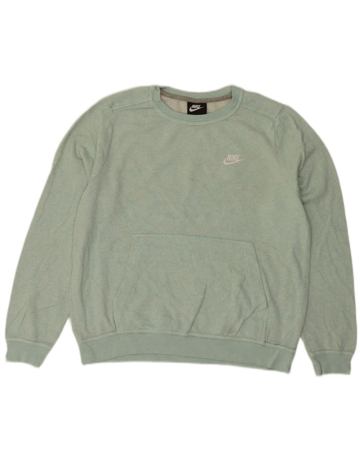 Γυναικείο φούτερ NIKE Jumper UK 14 Μεσαίο Μπλε Βαμβακερό