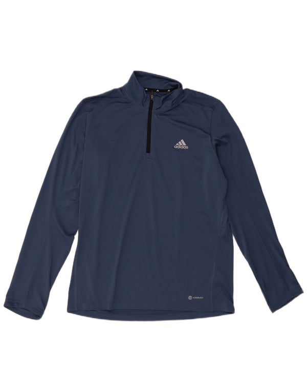 Adidas Ανδρική φόρμα πουλόβερ με φερμουάρ Aeroready Top Medium Navy Blue
