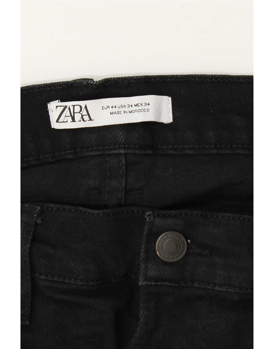 Zara Ανδρικό Slim Jeans EU 44 Large W34 L31 Μαύρο