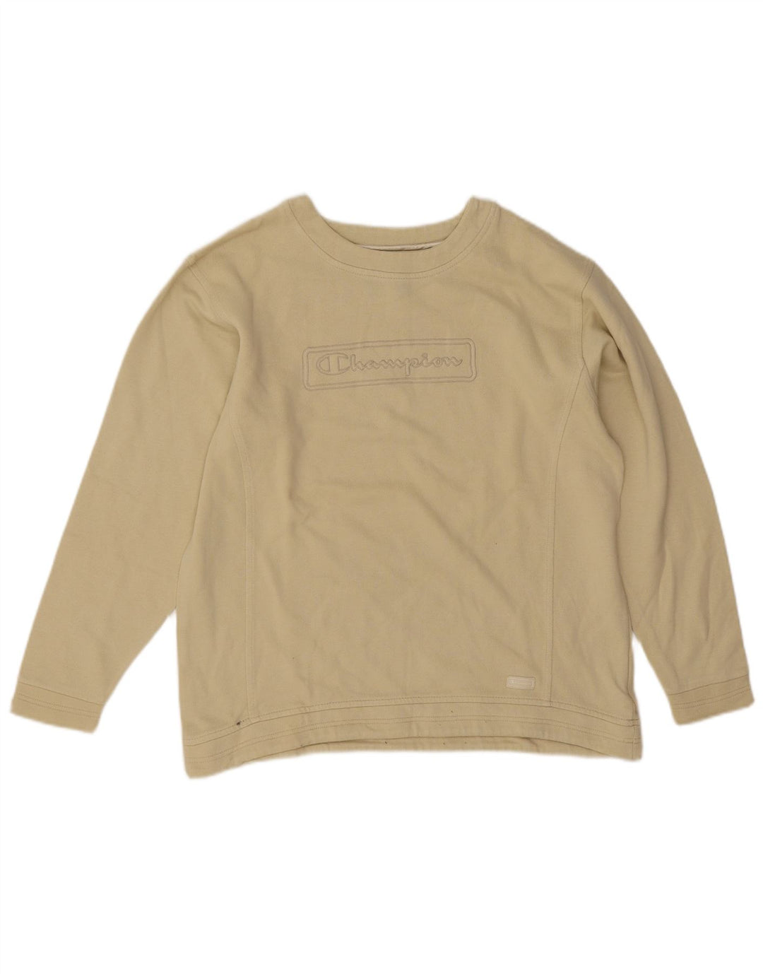 Champion Womens Graphic Oversized Φούτερ Jumper UK 10 Small Green