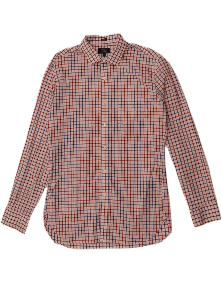 J. Crew Ανδρικό πουκάμισο Thompson μέγεθος 16 16 1/2 Large White Check