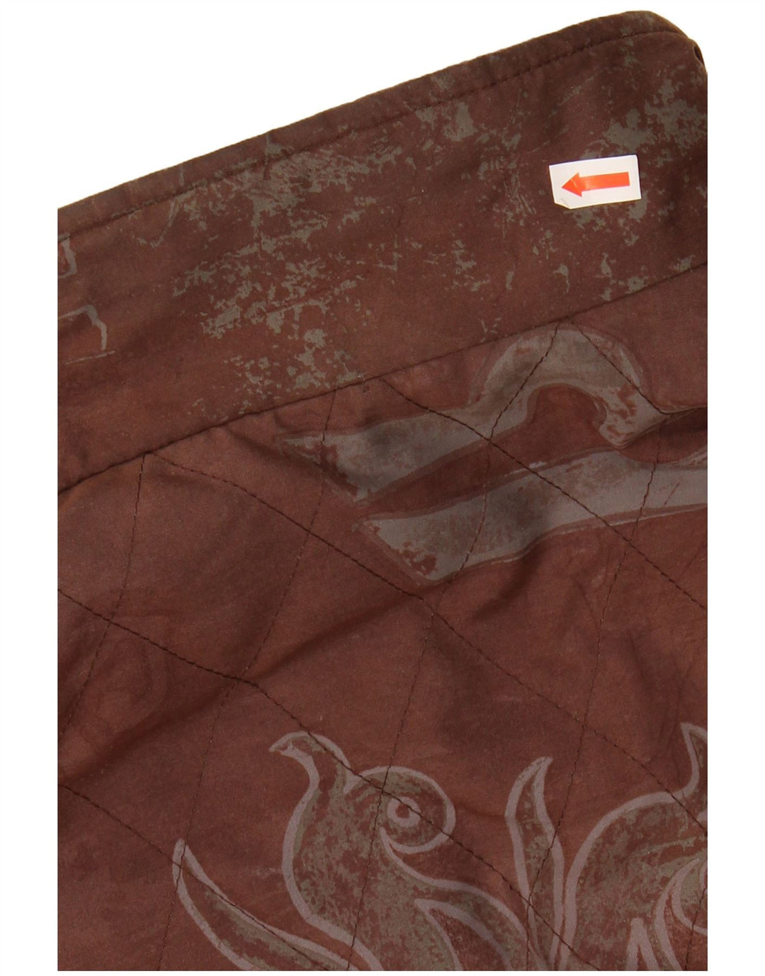 KARNER Womens Windbreaker Coat UK 20 2XL Brown Floral Polyester